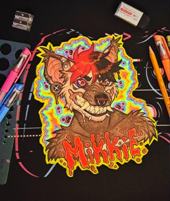 Traditional Laminated Badge - 85 USD shipping included